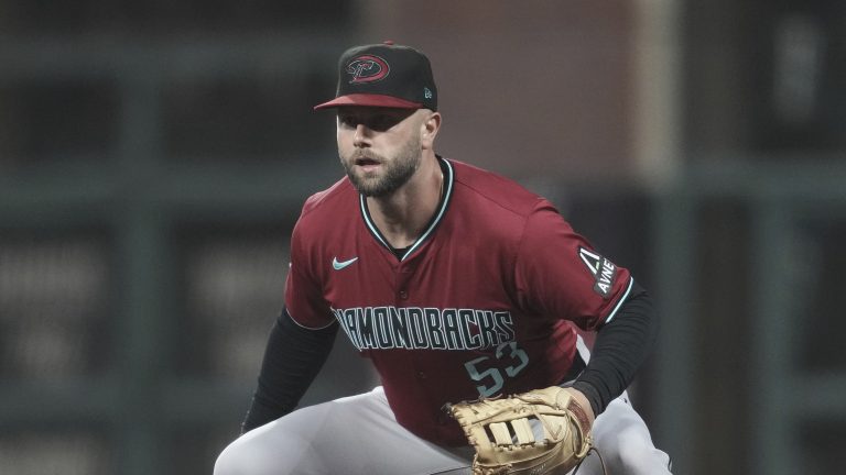 Arizona Diamondbacks first baseman Christian Walker during a baseball game against the San Francisco Giants in San Francisco, Wednesday, Sept. 4, 2024. (Jeff Chiu/AP)