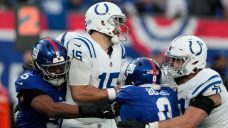 Colts eliminated from playoff race with loss to Giants