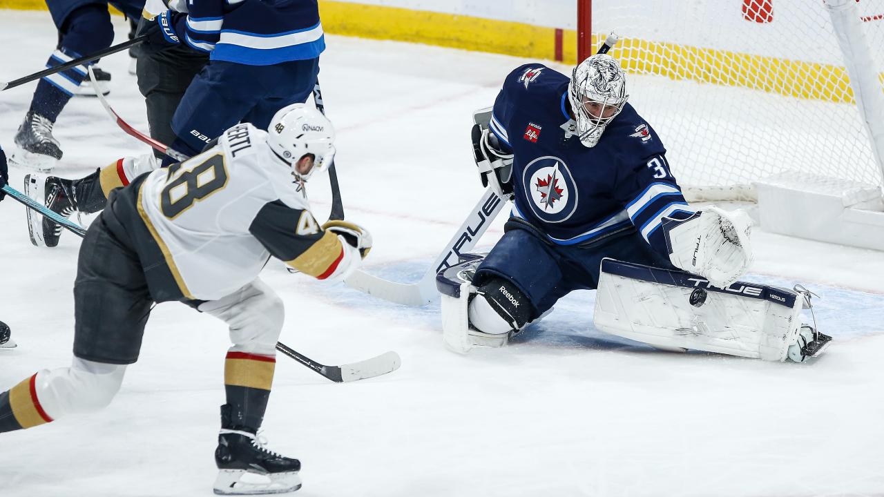 Jets fall to Golden Knights after Barbashev scores in overtime