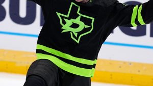 Close-up of a Dallas Stars jersey. (Tony Gutierrez/AP)