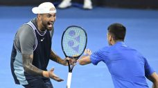 Djokovic and Kyrgios treat crowd to flashy shots in doubles win