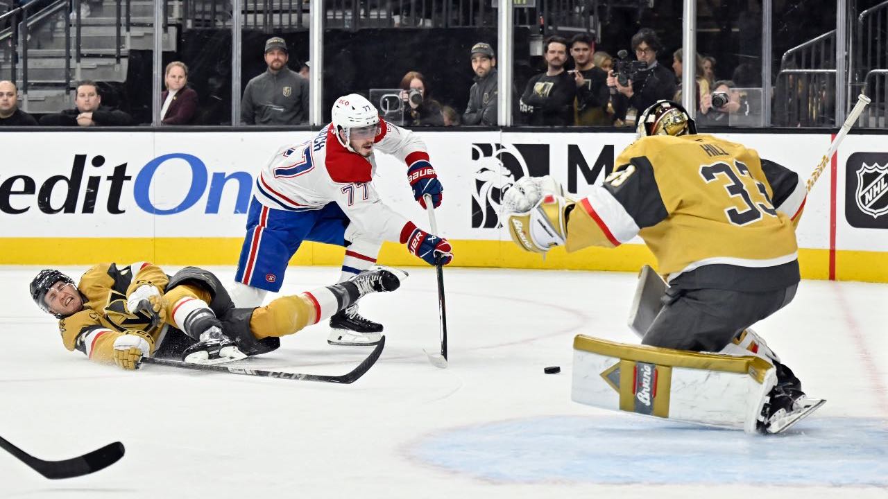 Kirby Dach’s third period goal rallies Canadiens to win over Golden Knights