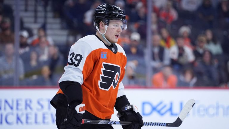 Philadelphia Flyers' Matvei Michkov plays during an NHL hockey game, Saturday, Dec. 21, 2024, in Philadelphia. (Matt Slocum/AP)