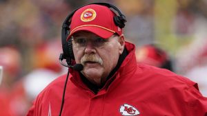 Kansas City Chiefs head coach Andy Reid walks on the sidelines during the second half of an NFL football game against the Pittsburgh Steelers, Wednesday, Dec. 25, 2024, in Pittsburgh. (Matt Freed/AP)