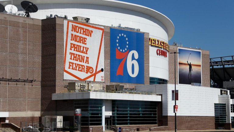 Wells Fargo Center, home of the Philadelphia Flyers NHL hockey team and the Philadelphia 76ers NBA basketball team. (Matt Slocum/AP)