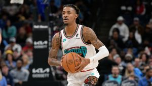 Memphis Grizzlies guard Ja Morant plays in the second half of an NBA basketball game against the Toronto Raptors Thursday, Dec. 26, 2024, in Memphis, Tenn. (Brandon Dill/AP)