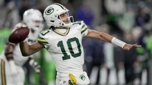 Green Bay Packers' Jordan Love throws during the second half of an NFL football game against the Seattle Seahawks Sunday, Dec. 15, 2024, in Seattle. (Stephen Brashear/AP)