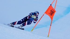 Lindsey Vonn competes in a downhill skiing race at Copper Mountain Ski Resort, Saturday, Dec. 7, 2024, in Beaver Creek, Colo. (John Locher/AP)