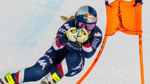 Skier Lindsey Vonn takes a training run at Copper Mountain Ski Resort in Copper Mountain, Colo., Friday, Dec. 6, 2024. (Jack Dempsey/AP)