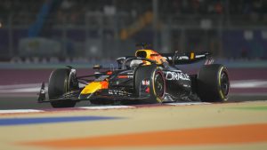 Red Bull driver Max Verstappen of the Netherlands in action during the Qatar Formula One Grand Prix at the Lusail International Circuit in Lusail, Qatar, Sunday, Dec. 1, 2024. (Darko Bandic/AP)