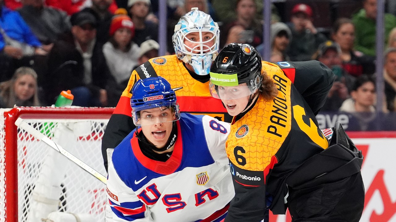 Cole Hutson, James Hagens lead U.S. over Germany in world juniors opener