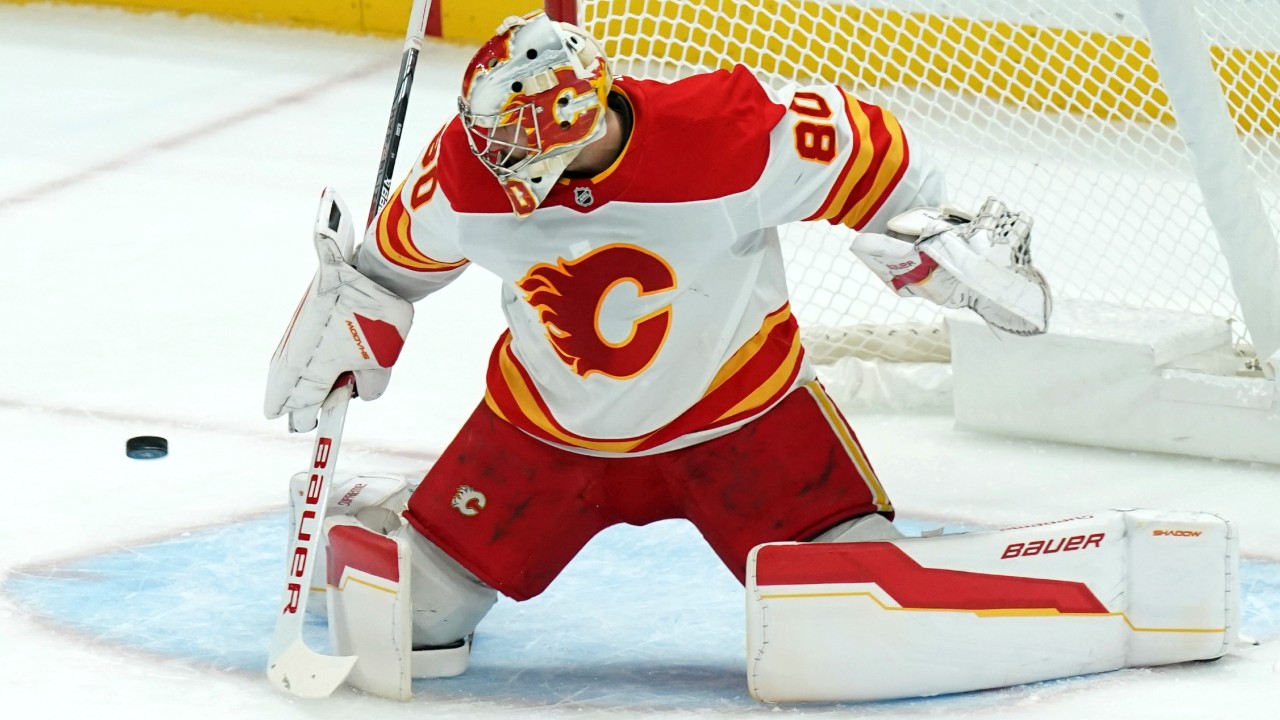 Flames’ Vladar day-to-day with lower-body injury, Cooley recalled from AHL