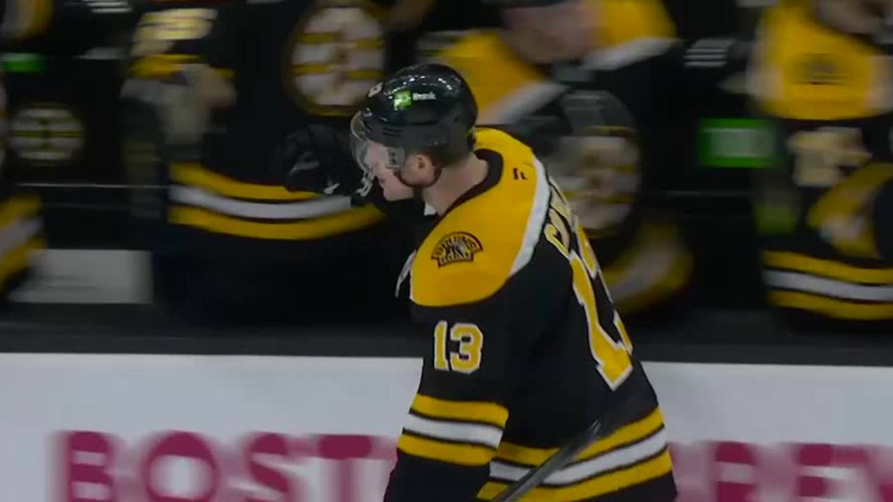 Bruins’ Coyle throws puck off Sharks’ Askarov for go-ahead goal