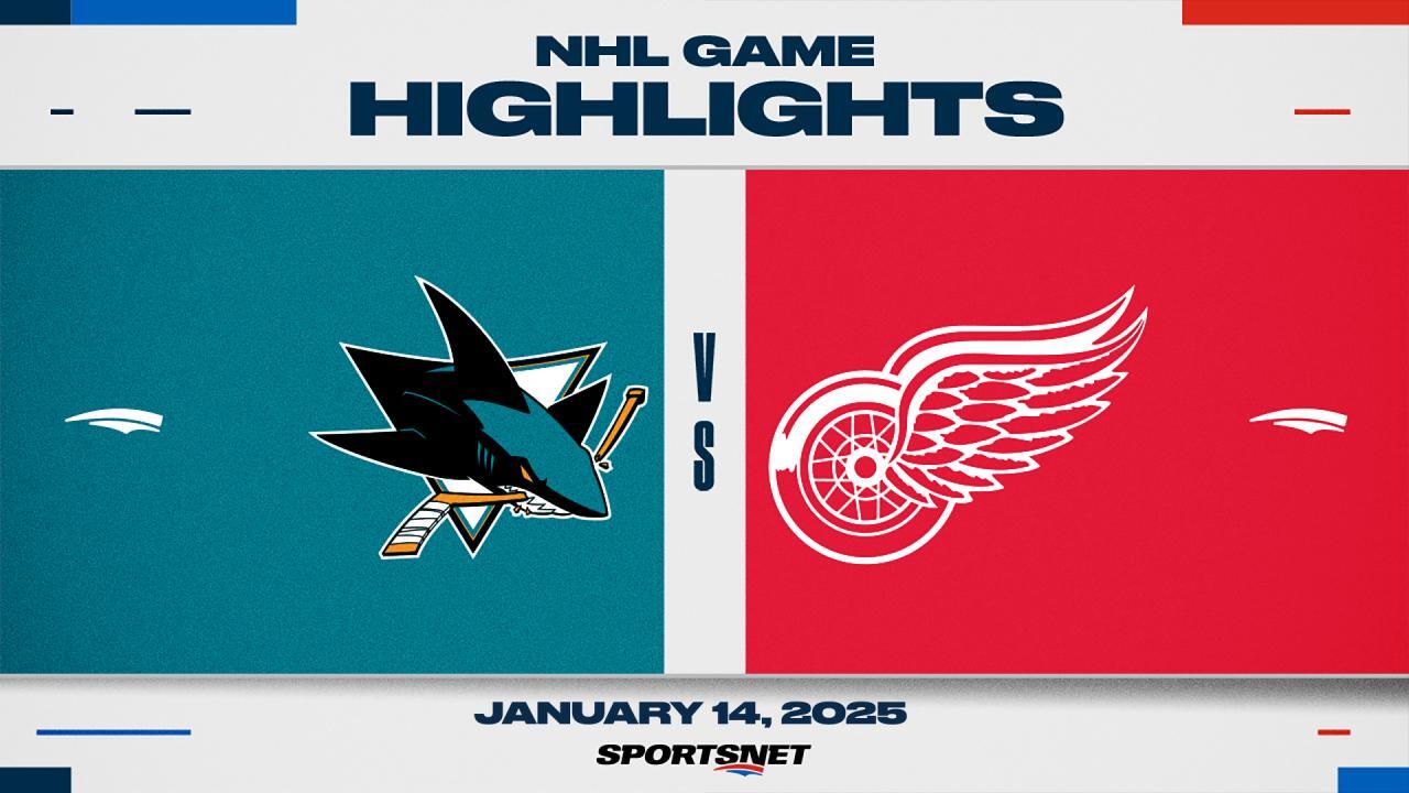 NHL Highlights: Sharks 6, Red Wings 3