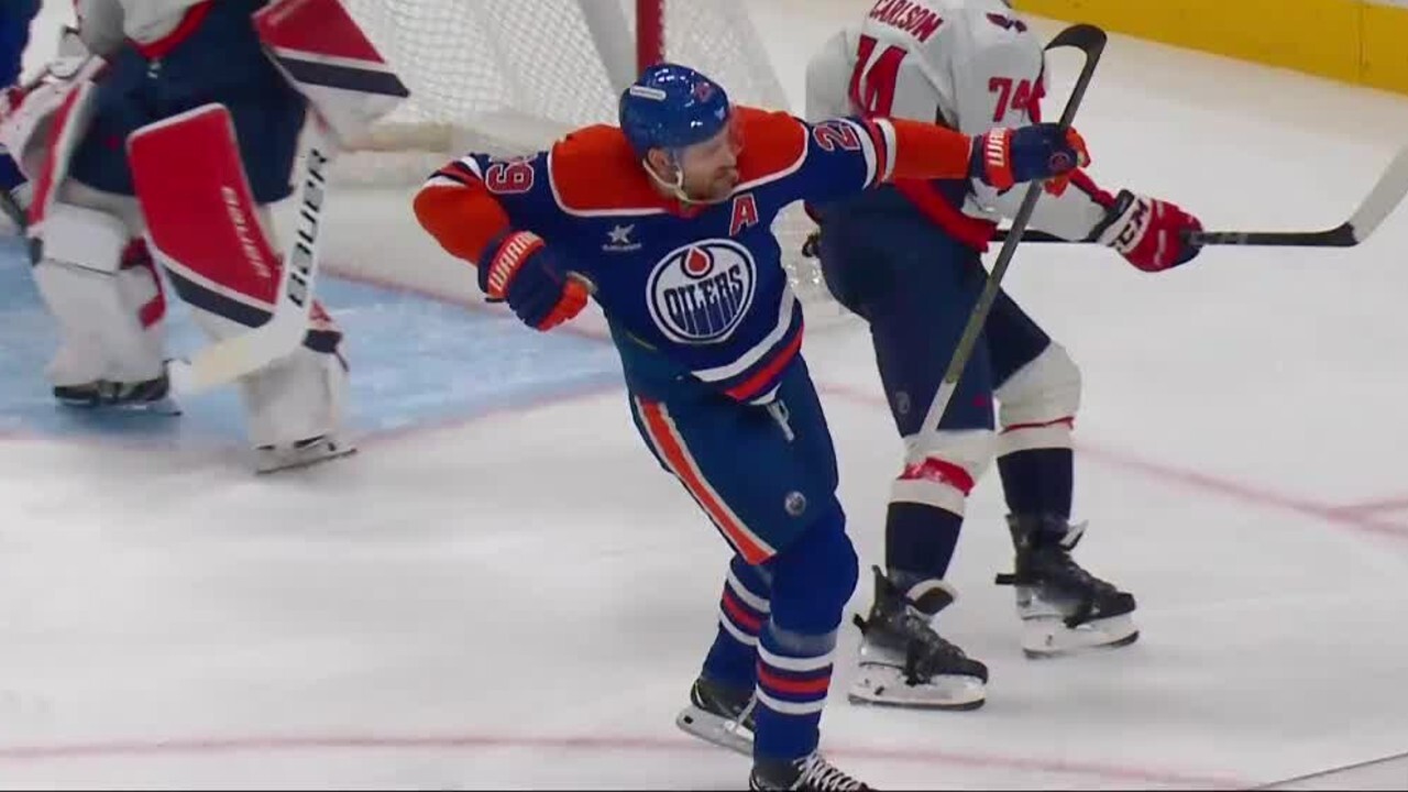 Oilers’ Draisaitl puts backhand off post and in for league-leading 34th goal