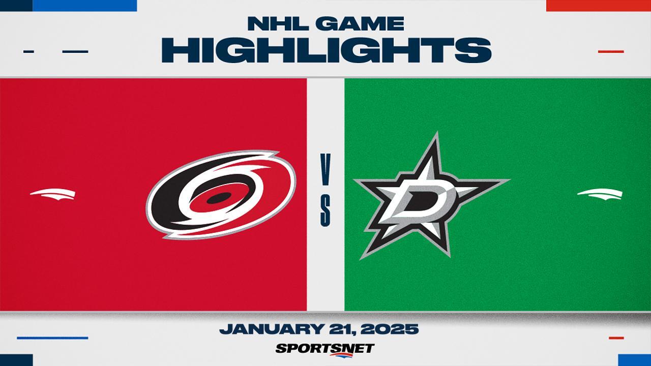 NHL Highlights: Hurricanes 2, Stars 1