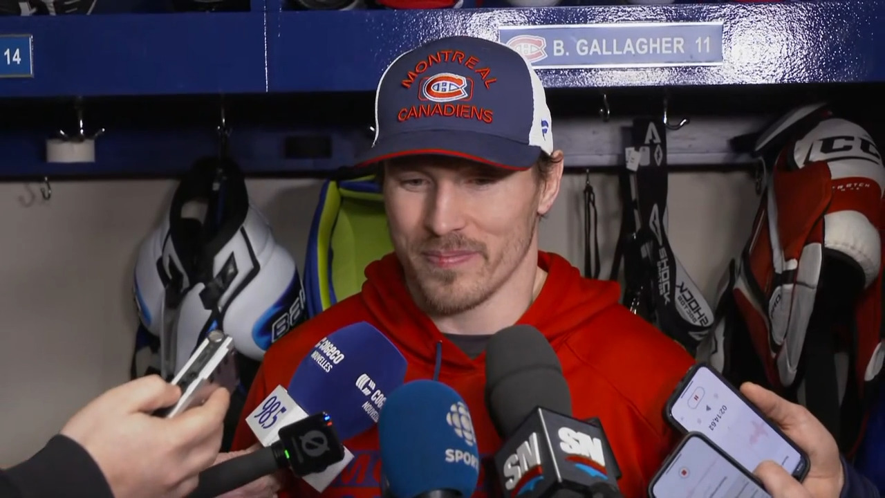 Canadiens’ Gallagher reflects on reaching another milestone