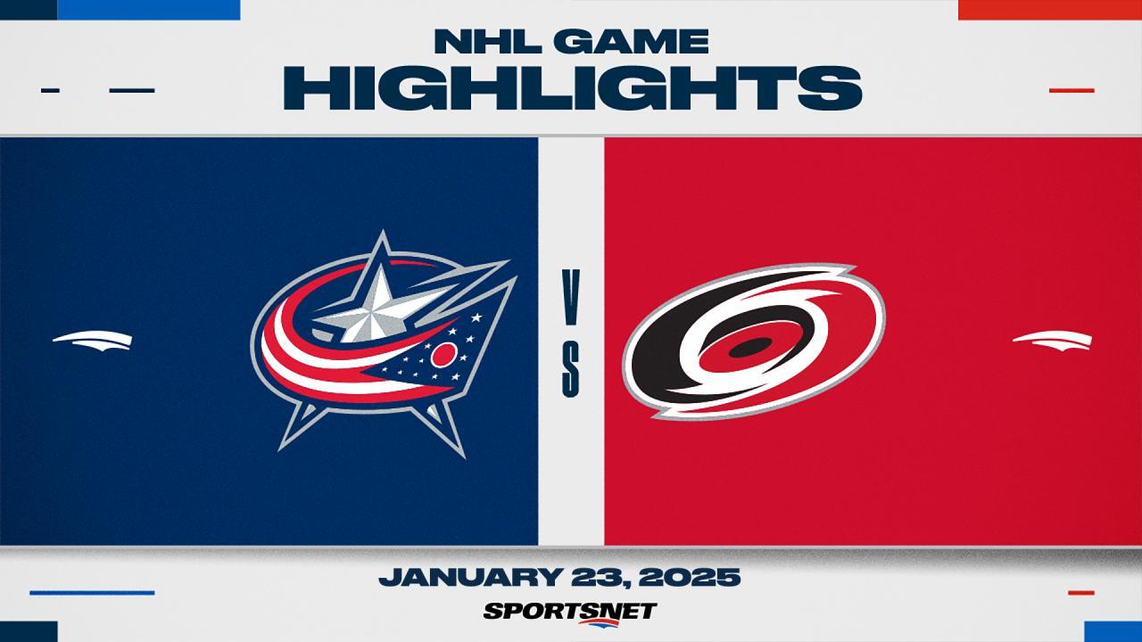 NHL Highlights: Hurricanes 7, Blue Jackets 4