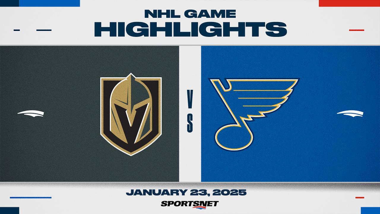 NHL Highlights: Golden Knights 4, Blues 2