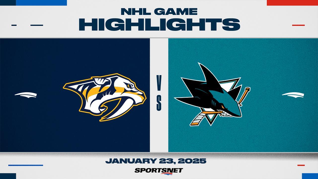 NHL Highlights: Predators 6, Sharks 5