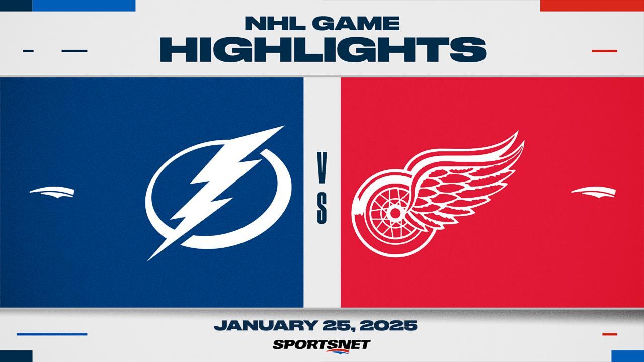 NHL Highlights: Red Wings 2, Lightning 0