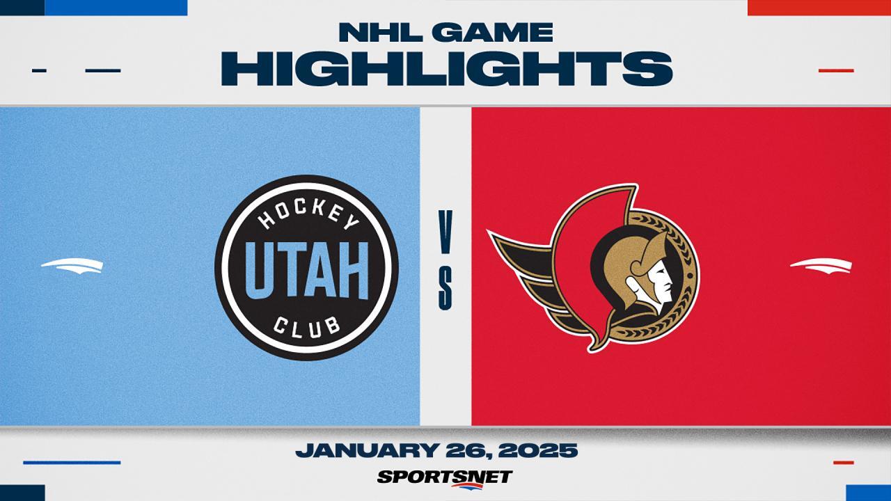 NHL Highlights: Senators 3, Utah HC 1