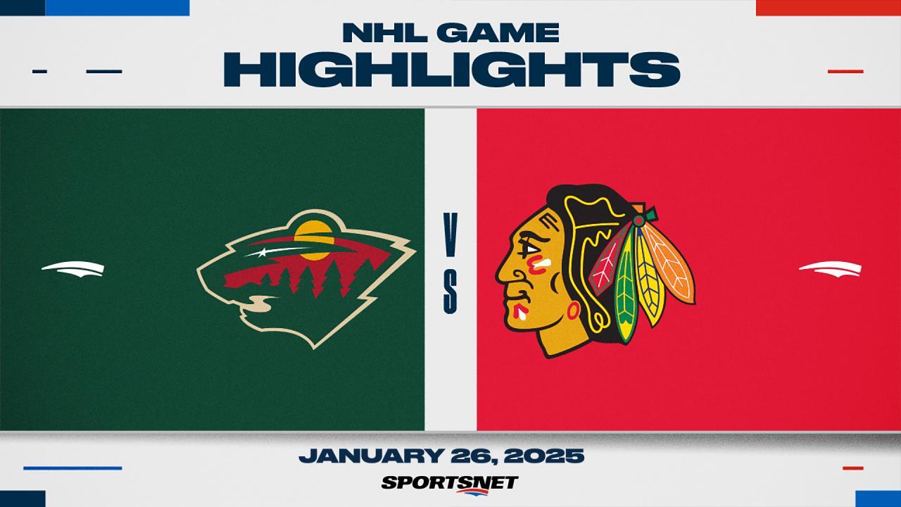 NHL Highlights: Wild 4, Blackhawks 2