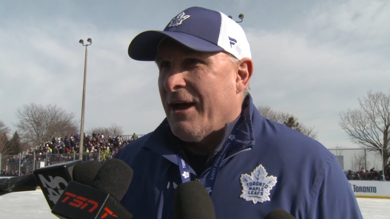 Berube and Maple Leafs floored by fan support at outdoor practice