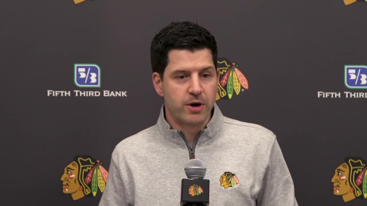 Blackhawks GM Davidson ‘happy to get assets’ for Hall