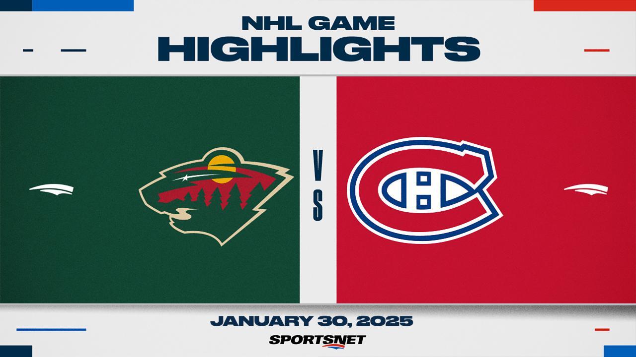 NHL Highlights: Wild 4, Canadiens 0