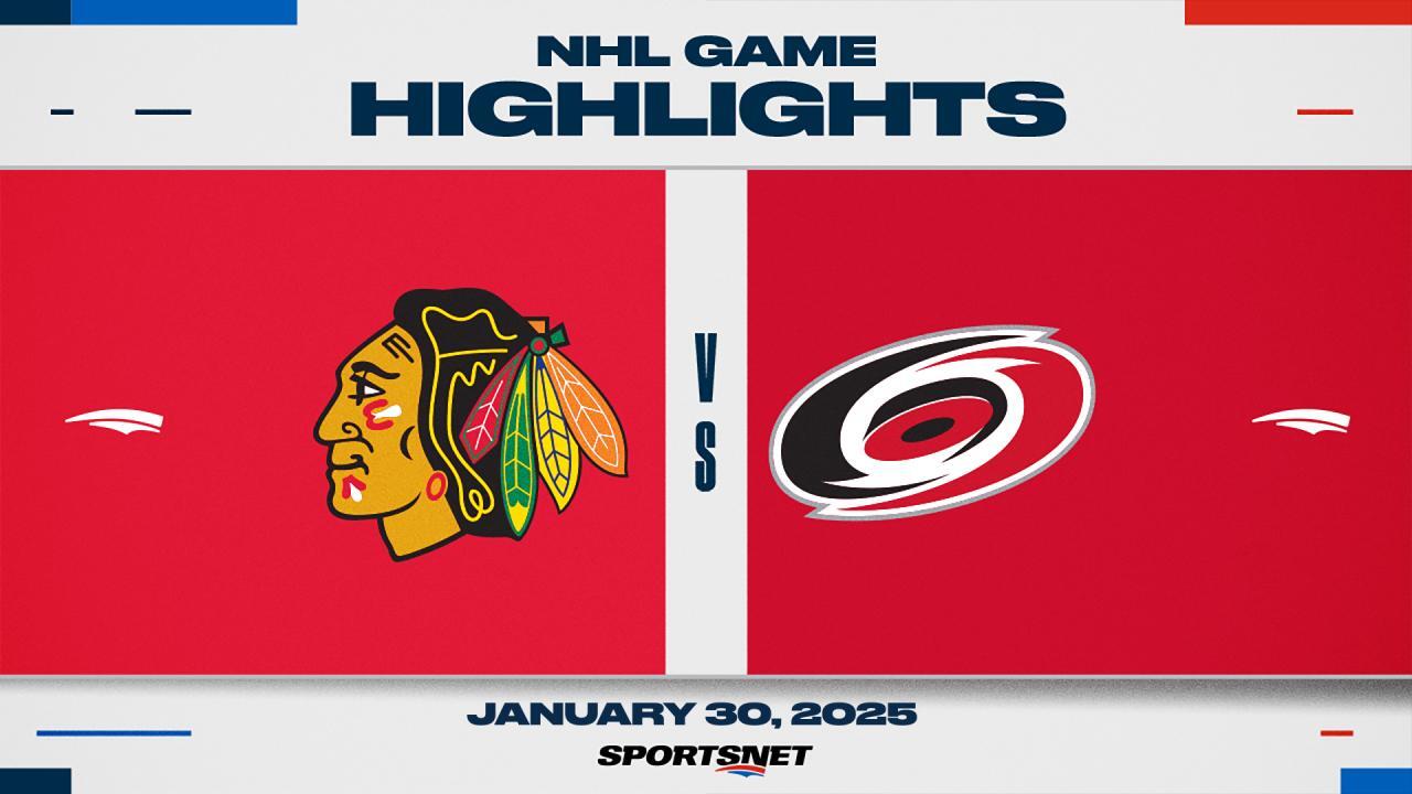 NHL Highlights: Hurricanes 3, Blackhawks 2