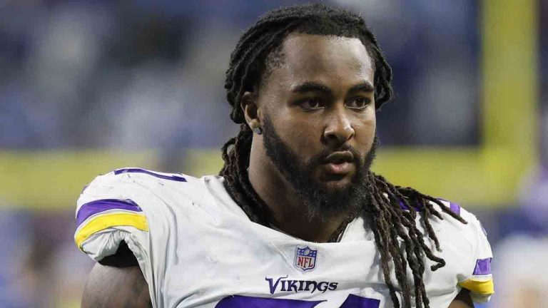 Minnesota Vikings linebacker Patrick Jones II looks on following an NFL football game against the Detroit Lions, Dec. 11, 2022, in Detroit. (Duane Burleson/AP)