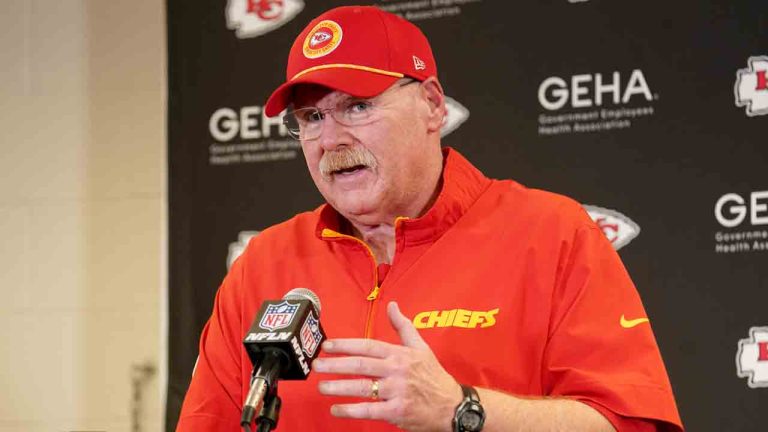 Kansas City Chiefs head coach Andy Reid speaks at a news conference following an NFL football game between the Kansas City Chiefs and the Pittsburgh Steelers Wednesday, Dec. 25, 2024, in Pittsburgh. (Matt Freed/AP)