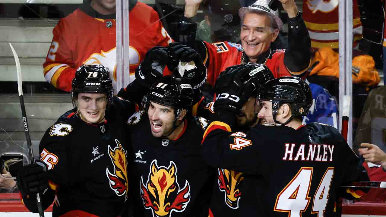 Flames enter 2025 in playoff spot after fireworks with Canucks