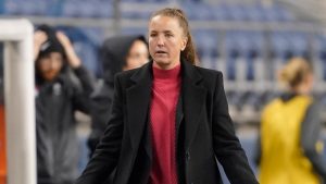 Former San Diego Wave coach Casey Stoney. (Ted S. Warren/AP)