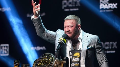 Conor-McGregor-speaks-during-a-Bare-Knuckle-Fighting-Championship-KnuckleMania-V-boxing-news-conference