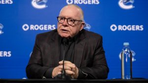 Jim Rutherford, president of hockey operation of the Vancouver Canucks. (Tijana Martin/CP)