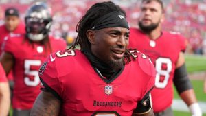 Tampa Bay Buccaneers safety Jordan Whitehead (3) leaves the field following pregame warmups before an NFL football game against the Carolina Panthers, Sunday, Dec 29, 2024, in Tampa, Fla. (AP Photo/Peter Joneleit)