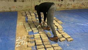 Peter Soroka displays the brick his parents purchased to support the 1988 Winter Olympics, in Calgary on Friday, Jan.3, 2025. THE CANADIAN PRESS/Bill Graveland