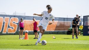 Ashley Cathro trains while at the University of Illinois in this undated handout photo. The 25-year-old defender has signed with AFC Toronto of the new Northern Super League. (THE CANADIAN PRESS/HO, AFC Toronto)