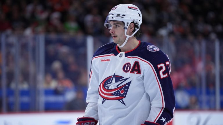 Columbus Blue Jackets' Sean Monahan. (AP Photo)