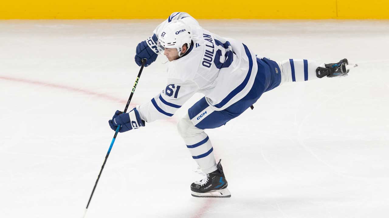 Maple Leafs’ Jacob Quillan to make NHL debut vs. Senators