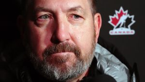 Hockey Canada's Scott Salmond speaks to the media prior to the first day of the Canadian World Junior Hockey Championships selection camp in Ottawa on Tuesday, Dec. 10, 2024. (Sean Kilpatrick/THE CANADIAN PRESS)