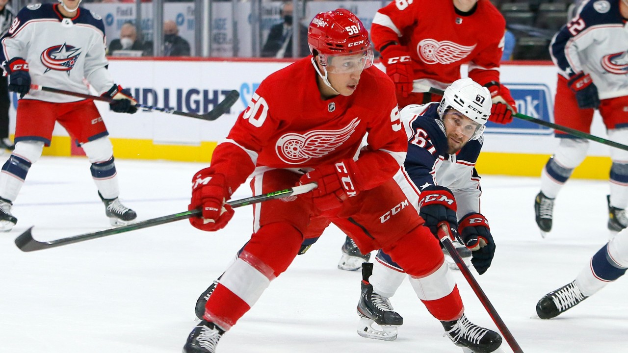 Red Wings sign forward Dominik Shine to two-year contract