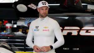 Shane van Gisbergen gets ready for a practice session for an ARCA Mendards Series auto race at Daytona International Speedway, Thursday, Feb. 15, 2024, in Daytona Beach, Fla. Van Gisbergen took NASCAR by storm last season by winning the inaugural Chicago Street Race in his first-ever NASCAR Cup Series race. (John Raoux/AP)