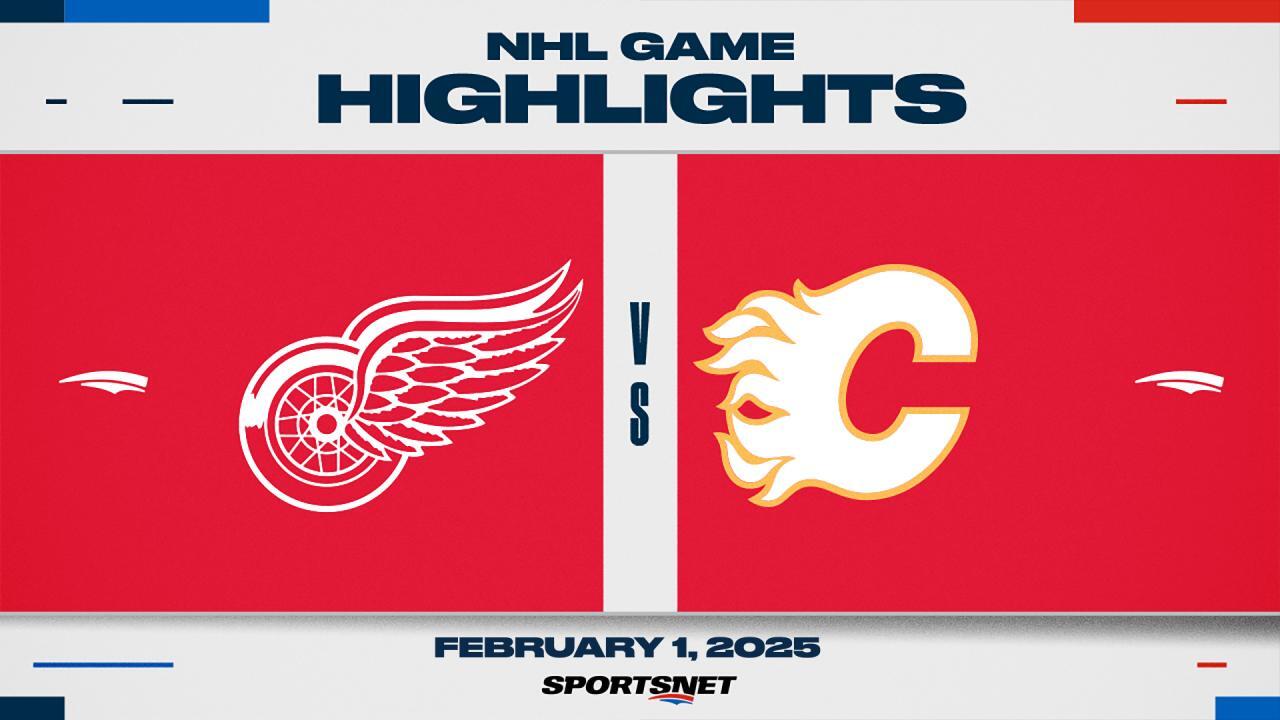 NHL Highlights: Red Wings 3, Flames 1