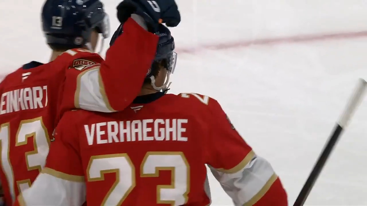 Panthers’ Verhaeghe notches fourth career hat trick