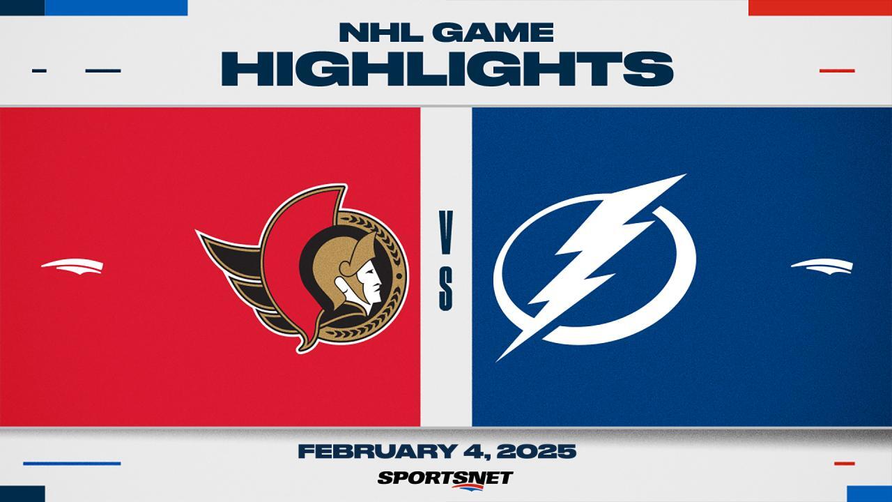 NHL Highlights: Lightning 4, Senators 3