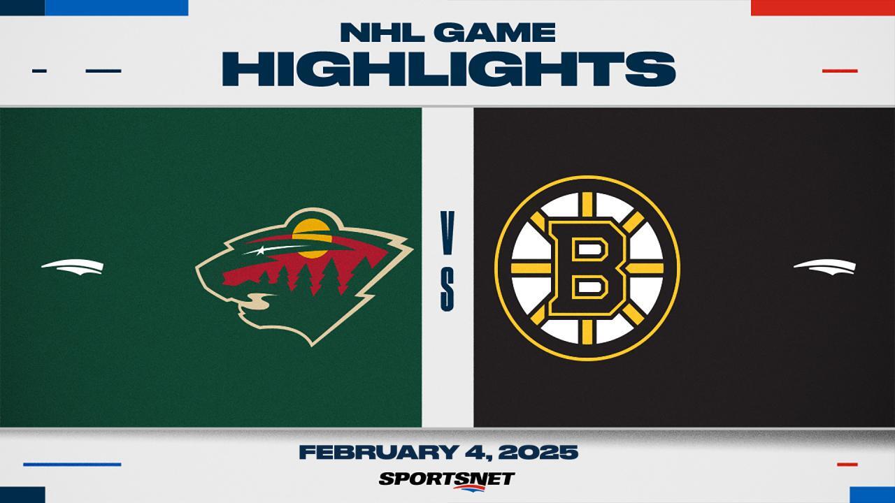 NHL Highlights: Bruins 3, Wild 0