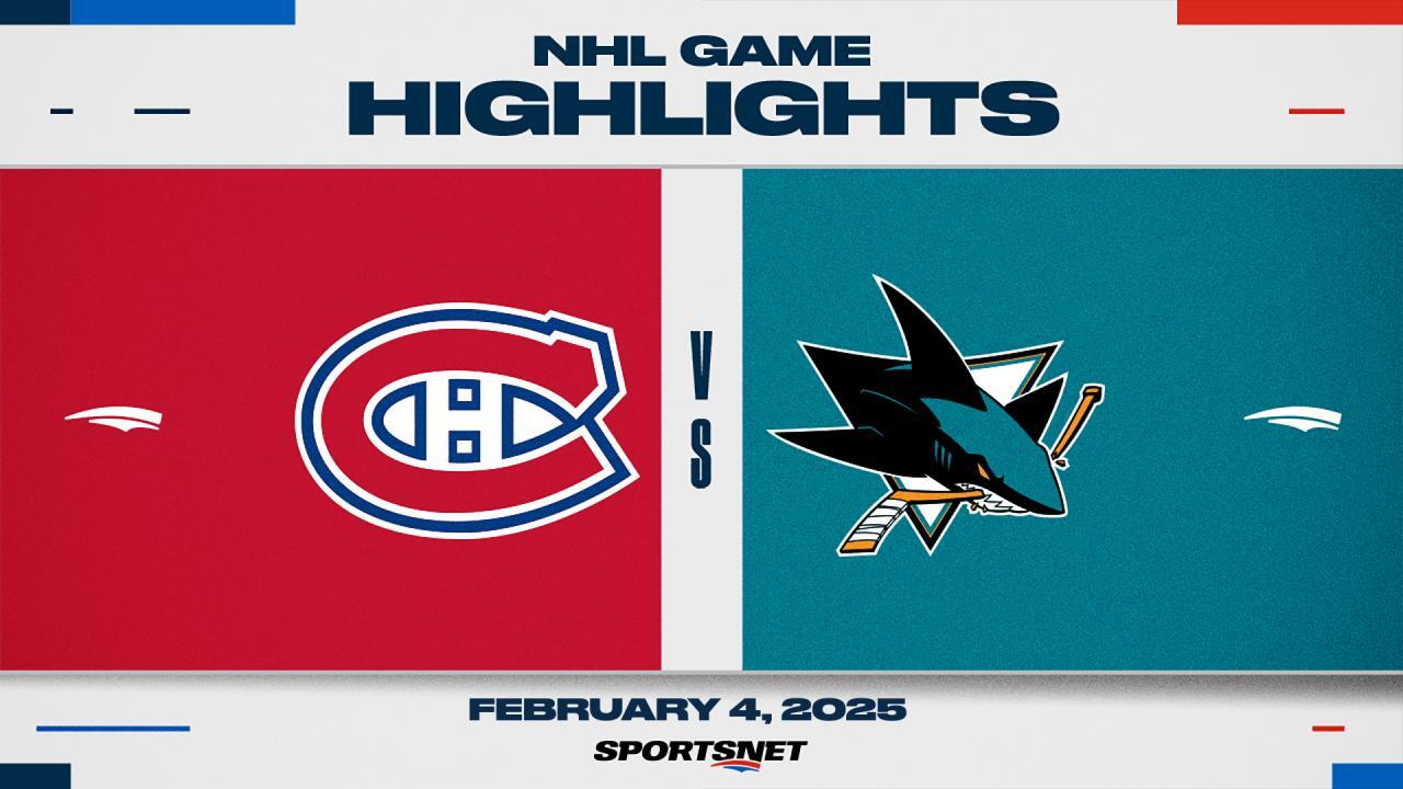 NHL Highlights: Canadiens 4, Sharks 3